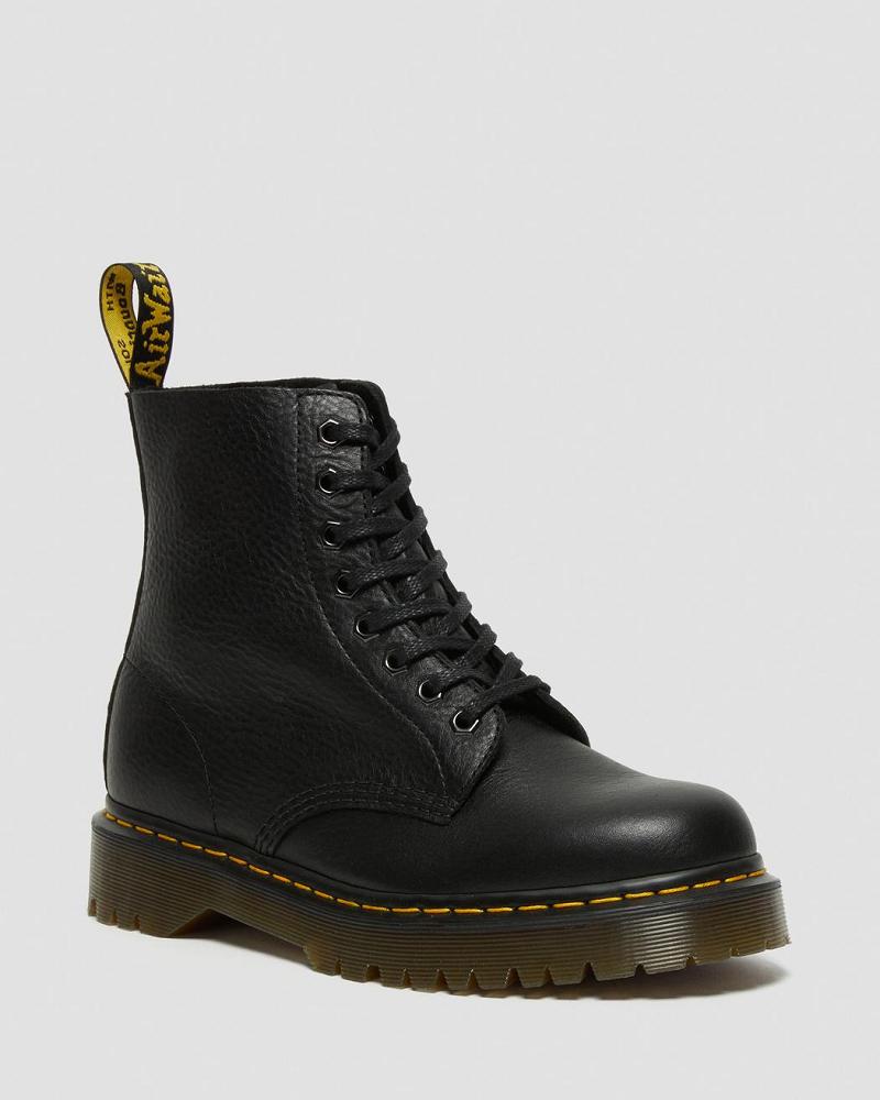 Black Men\'s Dr Martens 1460 Pascal Bex Leather Lace Up Boots | CA 524OKI